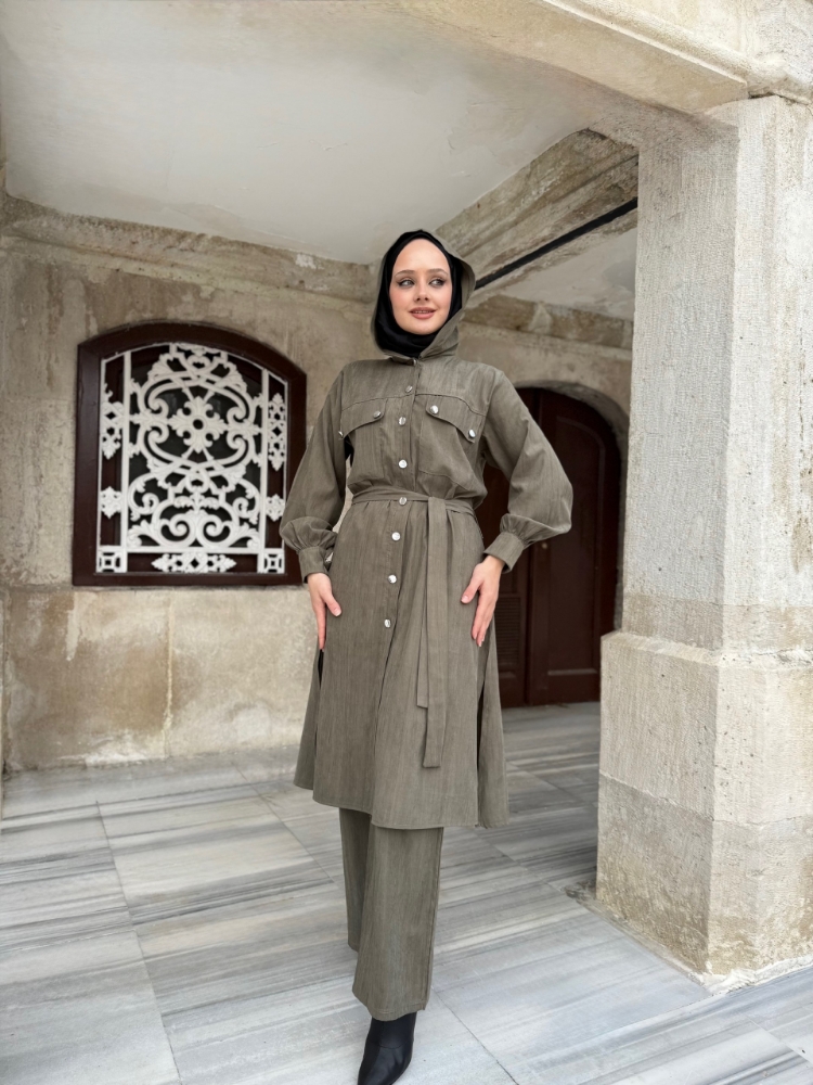 Resim 6521 Nubuk Kap Ceket ve Pantolon Takım