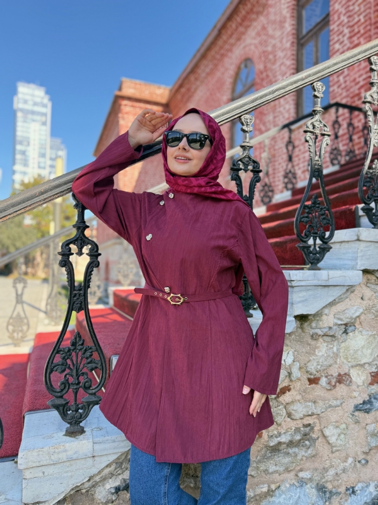 Resim 6524 Nubuk Kemerli Tunik