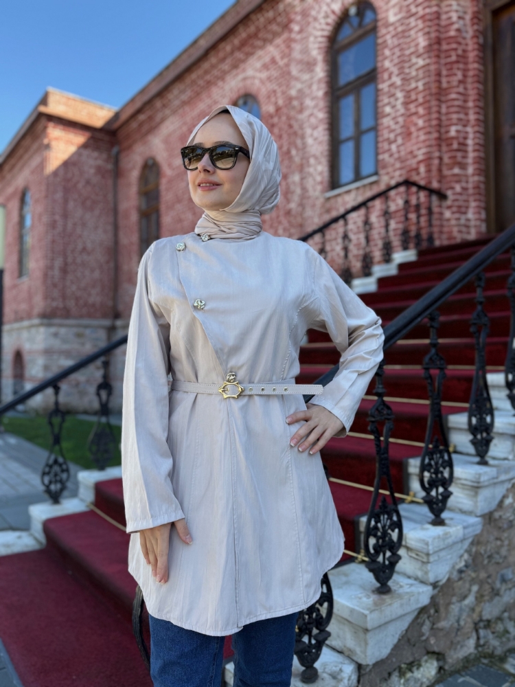6524 Nubuk Kemerli Tunik